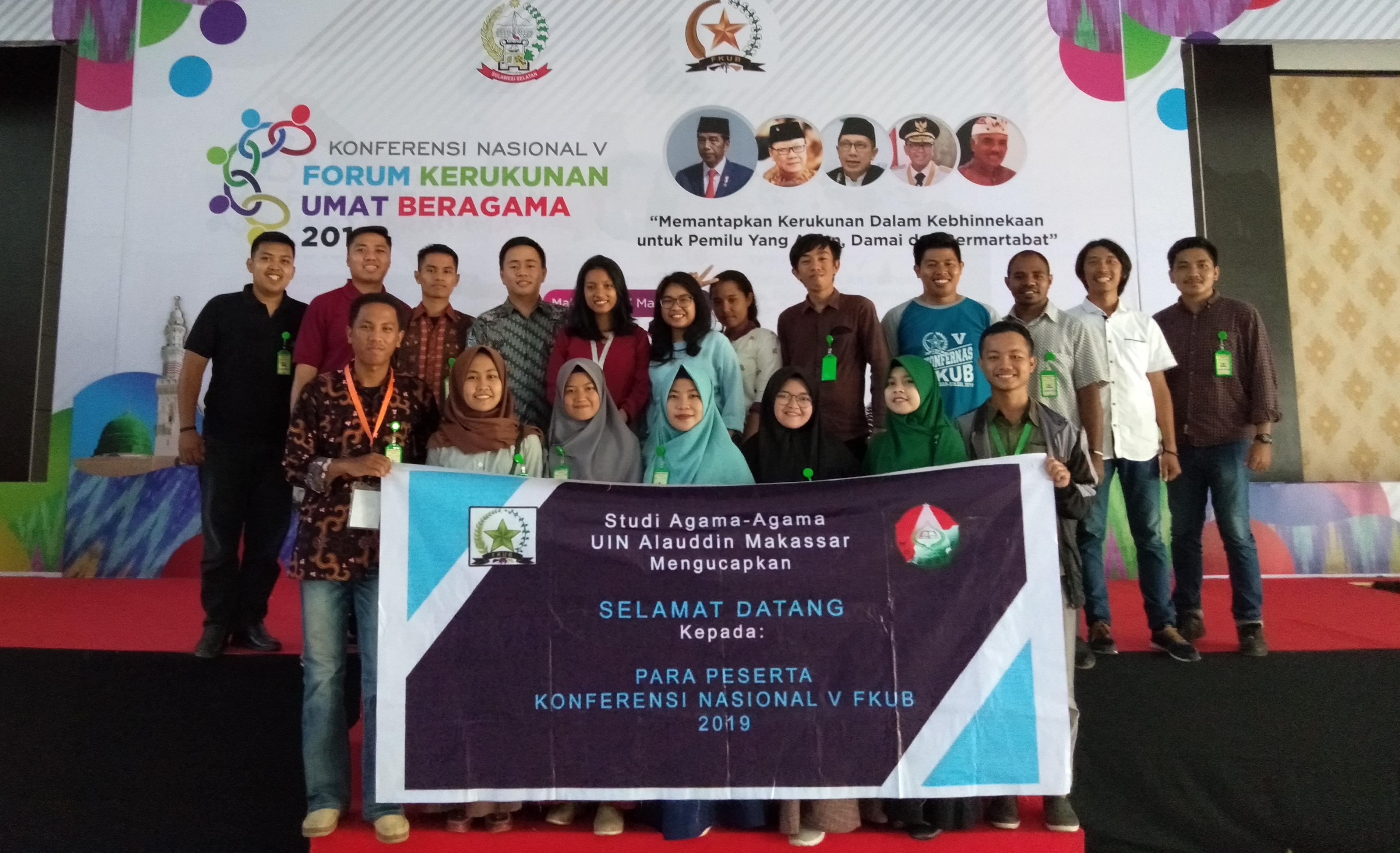 Gambar Mahasiswa Studi Agama-Agama Ikut Sukseskan KONNAS V FKUB di Makassar